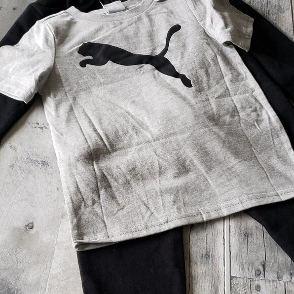 NWT - 3-Piece Set Puma Logo Youth (1 Tee, 1 Hoodie, 1 Jogger Pant) Size XS (5/6) - Picture 6 of 8